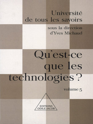 cover image of Qu'est-ce que les technologies ?